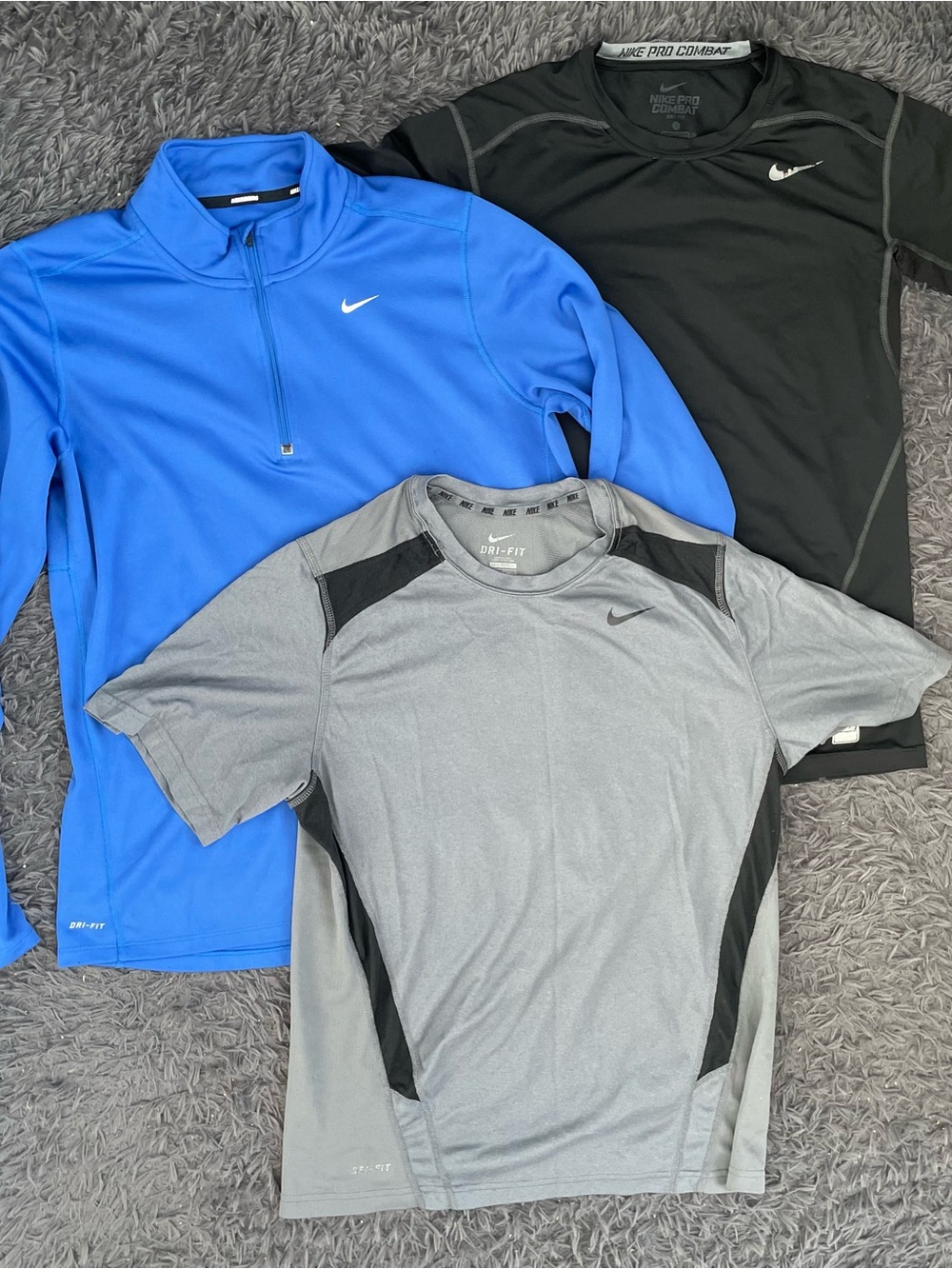 Men Size Large Nike Dri-Fit T-Shirt Fleece Long Sleeve Bundle lot
